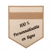 Wooden stickers "badge 16"
