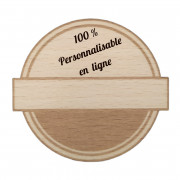 Wooden stickers "badge 14"