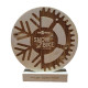 Trophée en bois rond gravé 20 cm