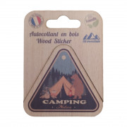 Wooden sticker "camping nature"