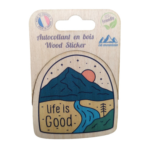 Wooden sticker "life is good"