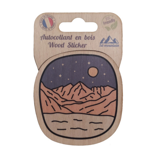calcomanías de madera "montagne désert"