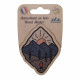 Stickers en bois "montagne et feu"