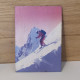 Carte postal en bois vélo montagne
