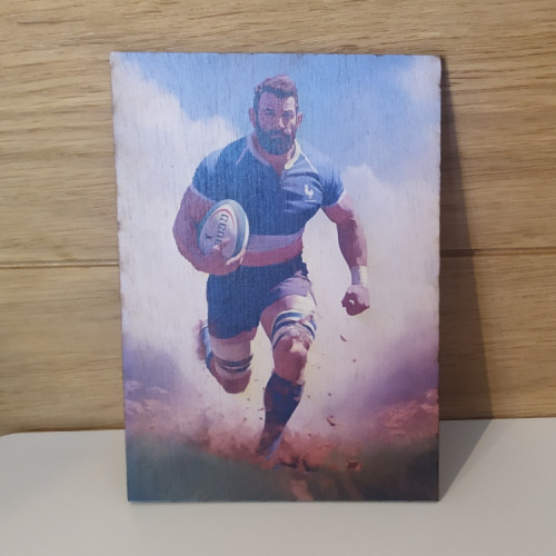 décoration mural en bois rugby équipe de France