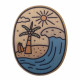 Magnets imprimés en bois Surf Et Palmier