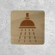 Wooden Bathroom Door Sign