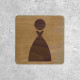 Women's Restroom Wooden Door Sign – Stylish Design