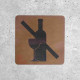 Alcohol Prohibited Wooden Wall Sign