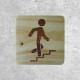 Wooden Stairway Access Sign - Climbing Signage