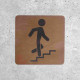 Wooden Stairway Access Sign - Climbing Signage