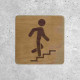 Wooden Stairway Access Sign - Climbing Signage