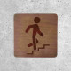 Wooden Stairway Access Sign - Climbing Signage