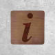 Enseigne en Bois Info - Signalétique de Point d'Information