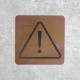 Plaque en Bois de Sécurité - Indication de Danger