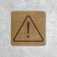 Plaque en Bois de Sécurité - Indication de Danger
