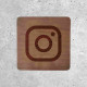 Plaque en Bois - Réseaux Sociaux Instagram