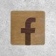 Plaque en Bois - Réseaux Sociaux Facebook
