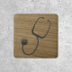 Wooden Signage - Medical Symbol with Stethoscope