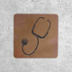 Wooden Signage - Medical Symbol with Stethoscope