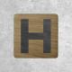 Wooden Plaque - Hospital H Sign
