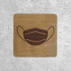 Wooden Sign - Mandatory Mask Wearing Notice