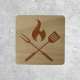 Wooden Signage - Barbecue Utensils