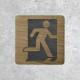 Signalétique en Bois - Indication Sortie de Secours