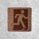 Signalétique en Bois - Indication Sortie de Secours