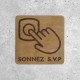 Signalétique en Bois - Sonnez S'il Vous Plaît