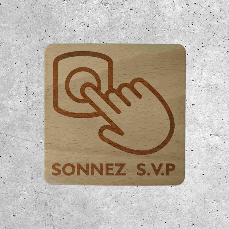 Wooden Signage - Please Ring