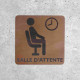 Signalétique Bois - Salle d’Attente