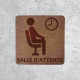 Wooden Sign - Waiting Room
