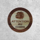 Wooden Sign - Beware of Dog