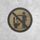 Wooden Signage - Restroom: Do Not Throw Anything