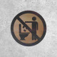 Signalétique Bois - WC : Ne Rien Jeter
