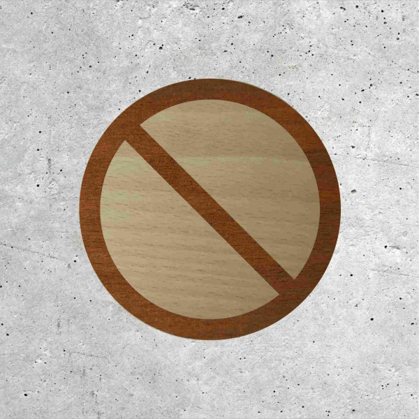 Panneau en Bois - Stationnement Interdit