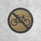 Wooden Sign - No Bicycles Allowed