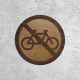 Wooden Sign - No Bicycles Allowed