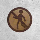 Wooden Sign - Pedestrian Access Forbidden