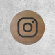 Signalétique Bois - Réseaux Sociaux Instagram