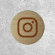 Signalétique Bois - Réseaux Sociaux Instagram