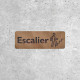 Signalétique bois Escalier pour signalisation d'accès