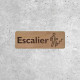 Signalétique bois Escalier pour signalisation d'accès