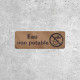 Non-potable Water Wooden Sign with Prohibition Icon