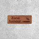 Plaque signalétique en bois Espace fumeur