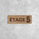 Wooden Floor 5 Sign - Floor Indicator