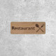 Panneau en Bois Restaurant - Signalétique de Restauration