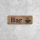 Wooden Bar Sign - Coffee Cup Signage