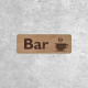Wooden Bar Sign - Coffee Cup Signage